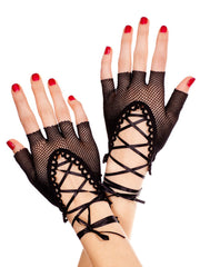 Fingerless Fishnet Gloves