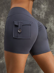 Scrunch Bum High Waist Pocket Shorts